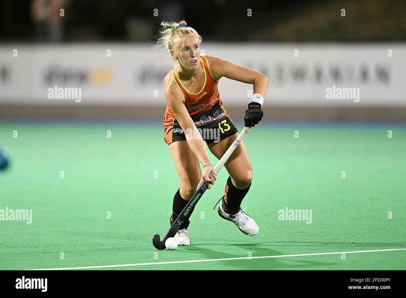 Hobart, Australia. 04th Mar, 2023. Harriet Shand of Australia National Women's field hockey team in action during the 2022/23 International Hockey Federation (FIH) Women's Pro-League match between Australia and USA at Tasmanian Hockey Centre. Final score; Australia 2:1 USA Credit: SOPA Images Limited/Alamy Live News Stock Photo