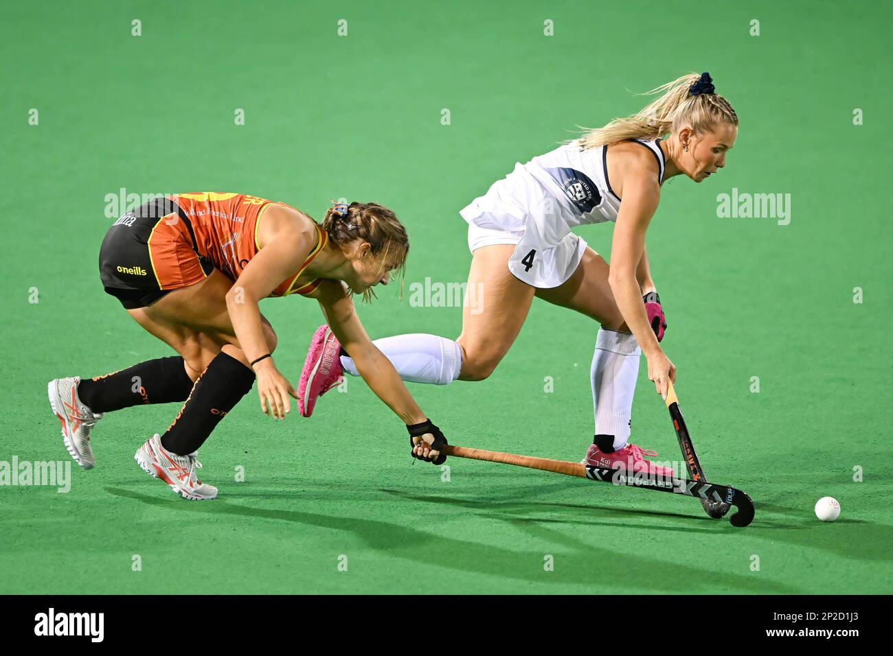 Hobart, Australia. 04th Mar, 2023. Rebecca Greiner (L) of Australia