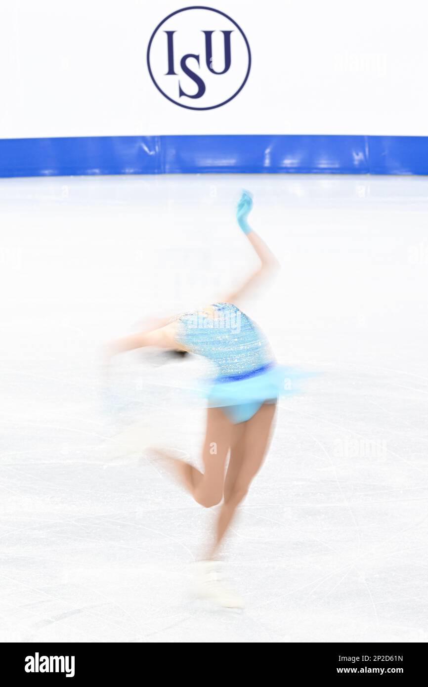 Nikola FOMCHENKOVA (LAT), during Junior Women Free Skating, at the ISU
