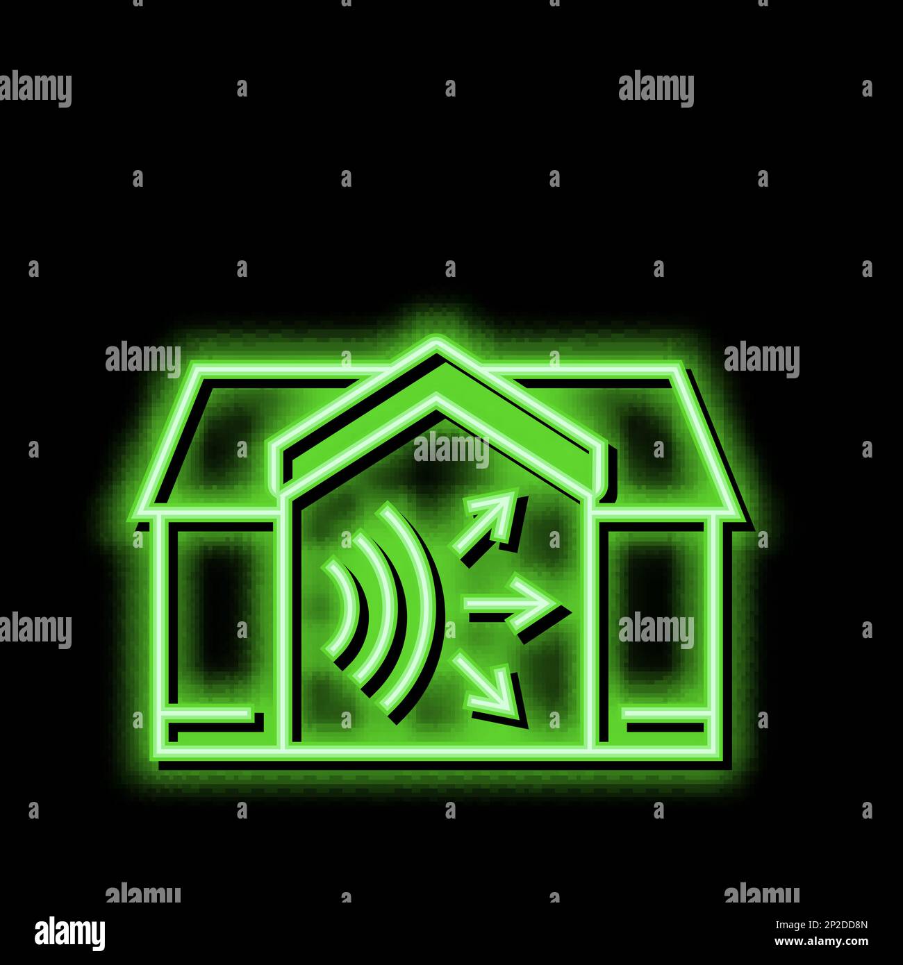 house acoustic neon glow icon illustration Stock Vector Image & Art - Alamy