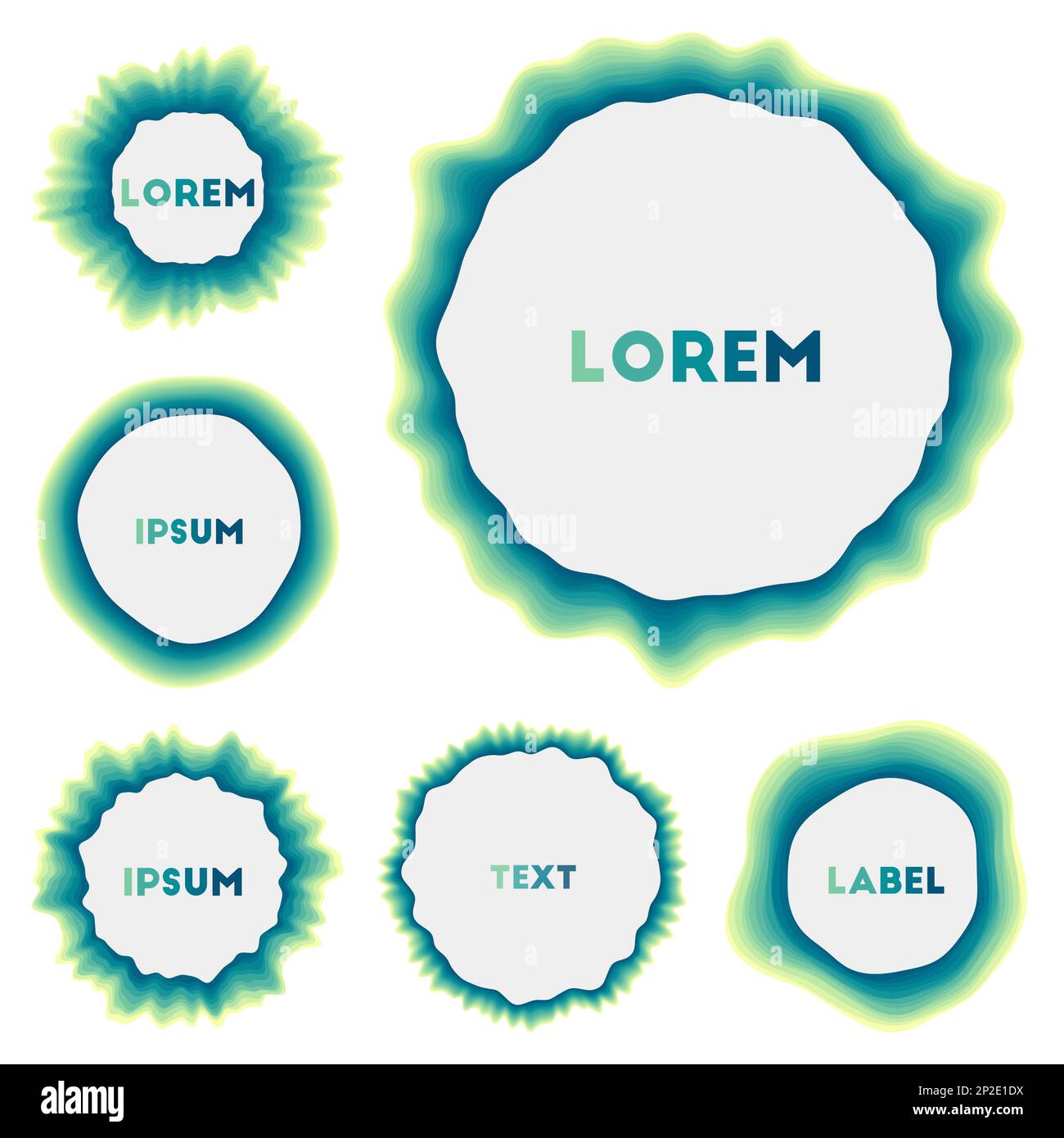 Colorful round banner. Amazing circular backgrounds. Awesome vector ...