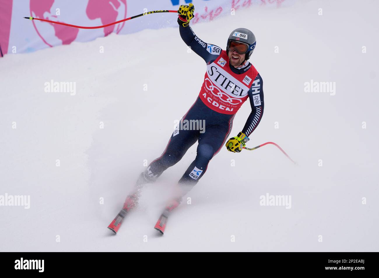 Norway's Aleksander Aamodt Kilde competes during a men's World Cup