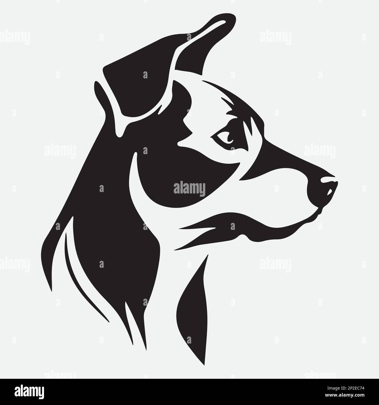 Illustration german shepherd dog head hires stock photography and