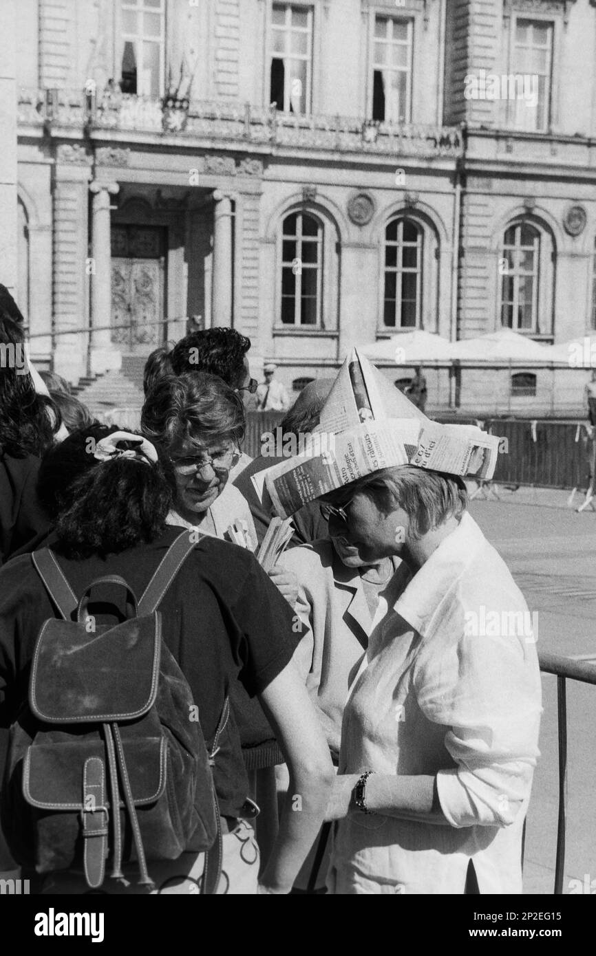 Archives 90ies G7 summit, Preparing the arrival of the Heads of States