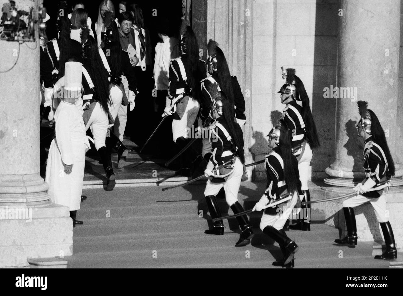 Archives 90ies: G7 summit, Preparing the arrival of the Heads of States, French official cook, Paul Bocuse, Lyon, France, 1996 Stock Photo
