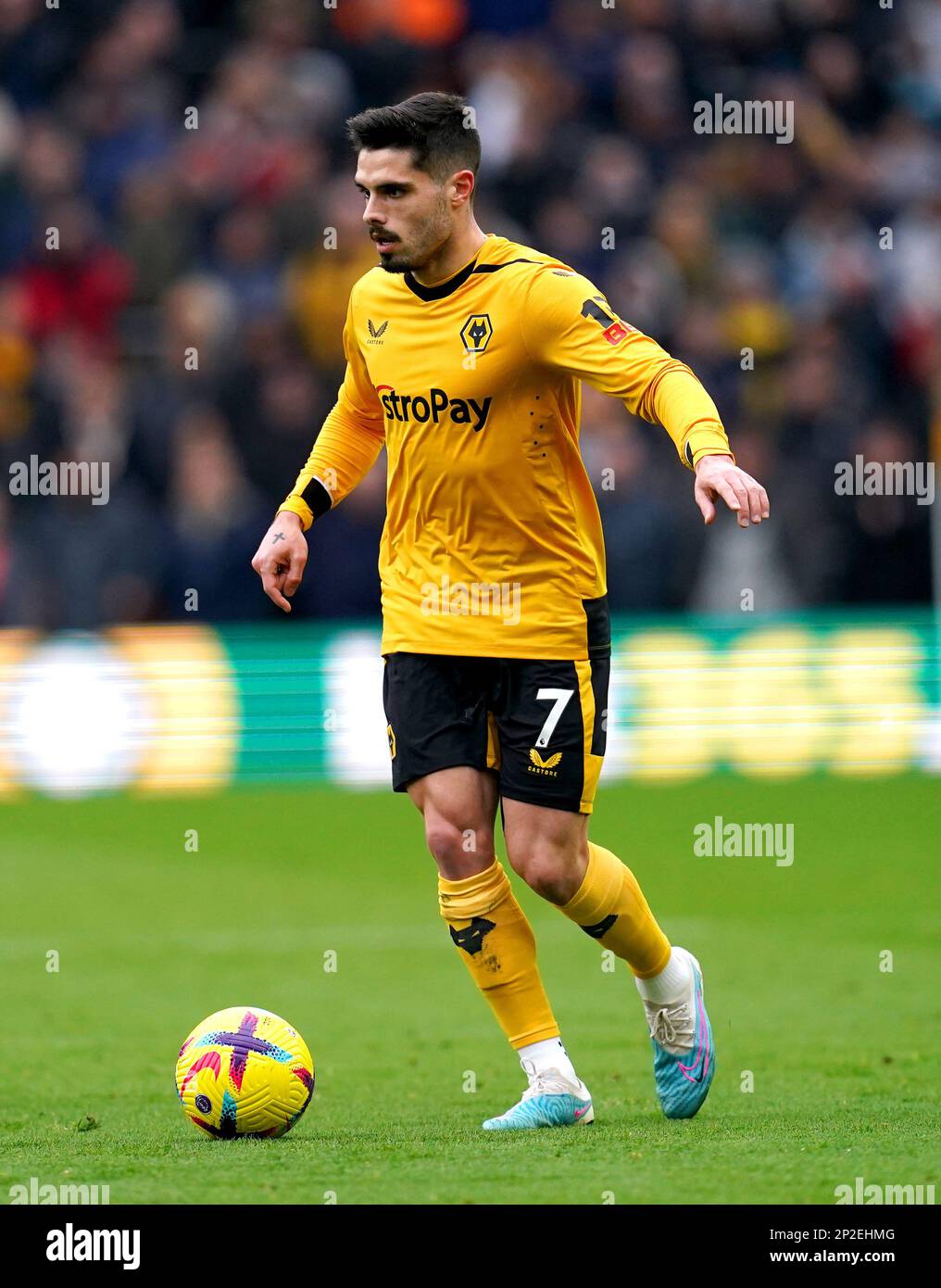 Pedro Neto of Wolverhampton Wanderers is challenged by Valentin News  Photo - Getty Images