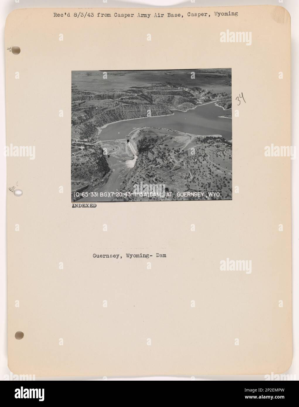Wyoming Guernsey, Aerial Photograph Stock Photo Alamy