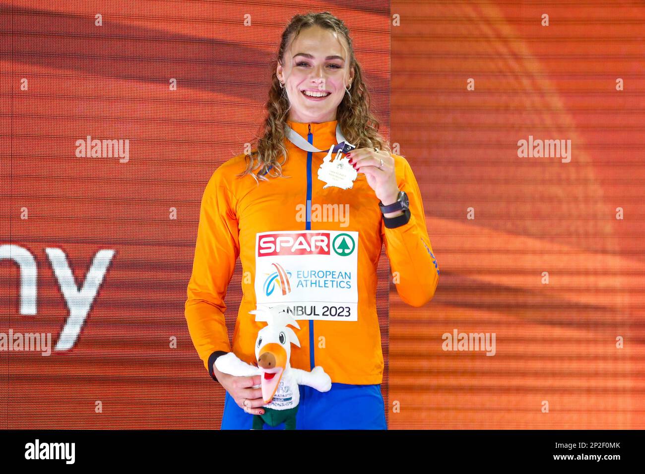 Lieke klaver of the netherlands during the podium ceremony after hi-res