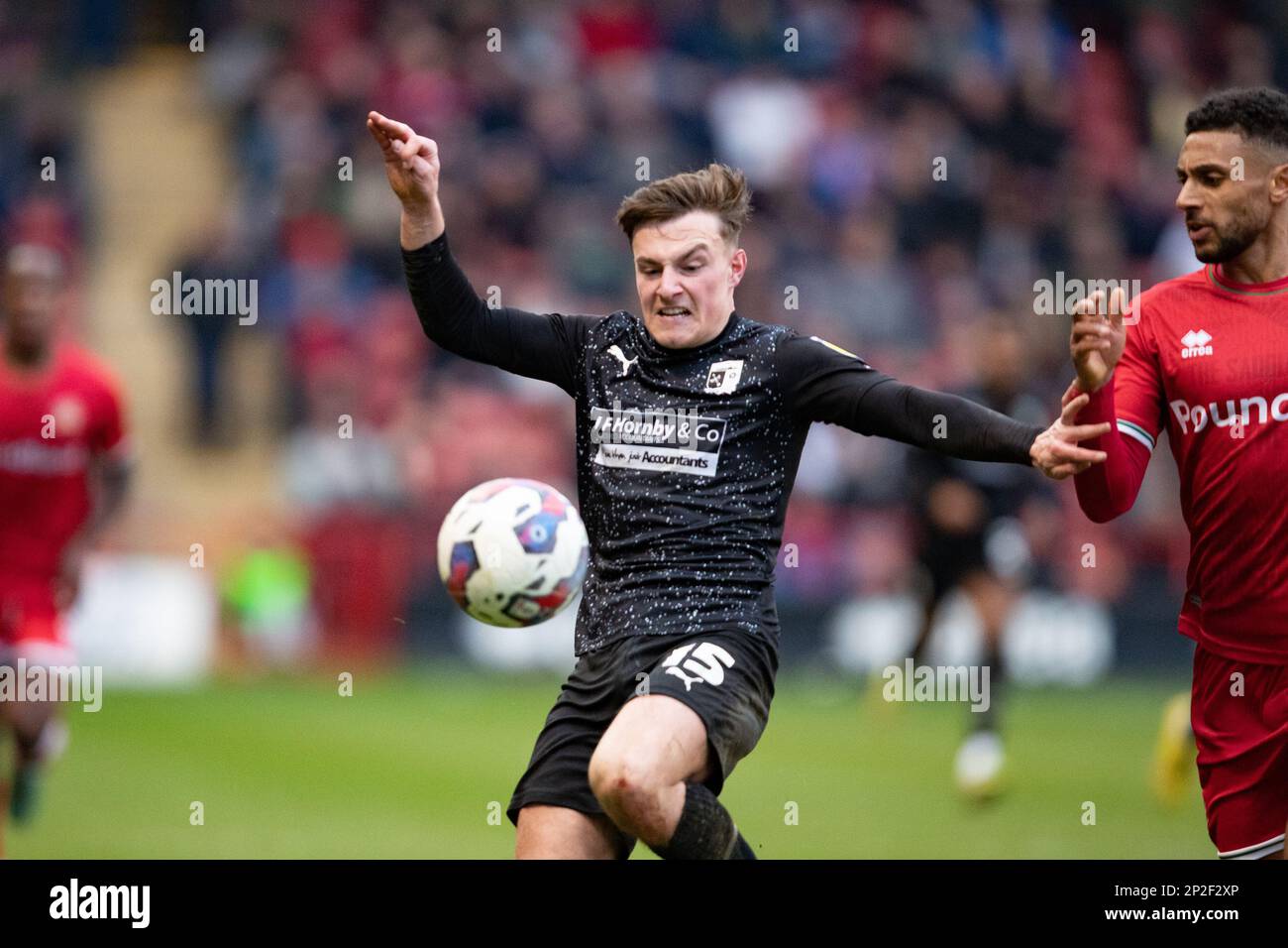 Robbie Gotts of Barrow during the Sky Bet League 2 match between Walsall and Barrow at the Banks's Stadium, Walsall on Saturday 4th March 2023. (Photo: Gustavo Pantano | MI News) Credit: MI News & Sport /Alamy Live News Stock Photo