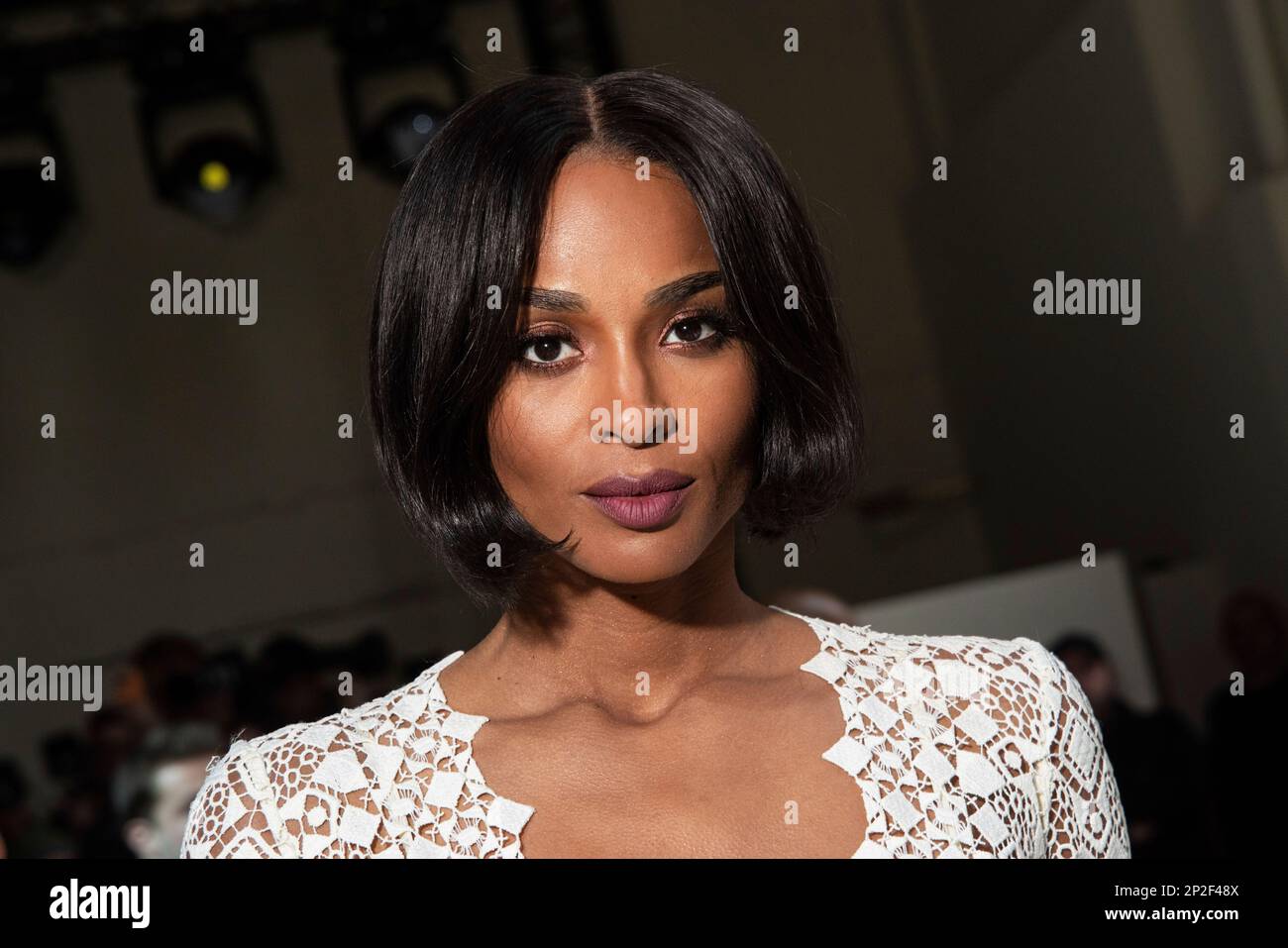 Ciara Princess Wilson poses for photographers at the Elie Saab Fall/Winter  2023-2024 ready-to-wear collection presented Saturday, March 4, 2023 in  Paris. (Vianney Le Caer/Invision/AP Stock Photo - Alamy, image size:1300x957