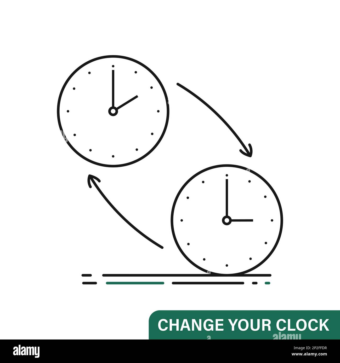 Change clock icon. Turning to winter or summer time Stock Vector Image &  Art - Alamy