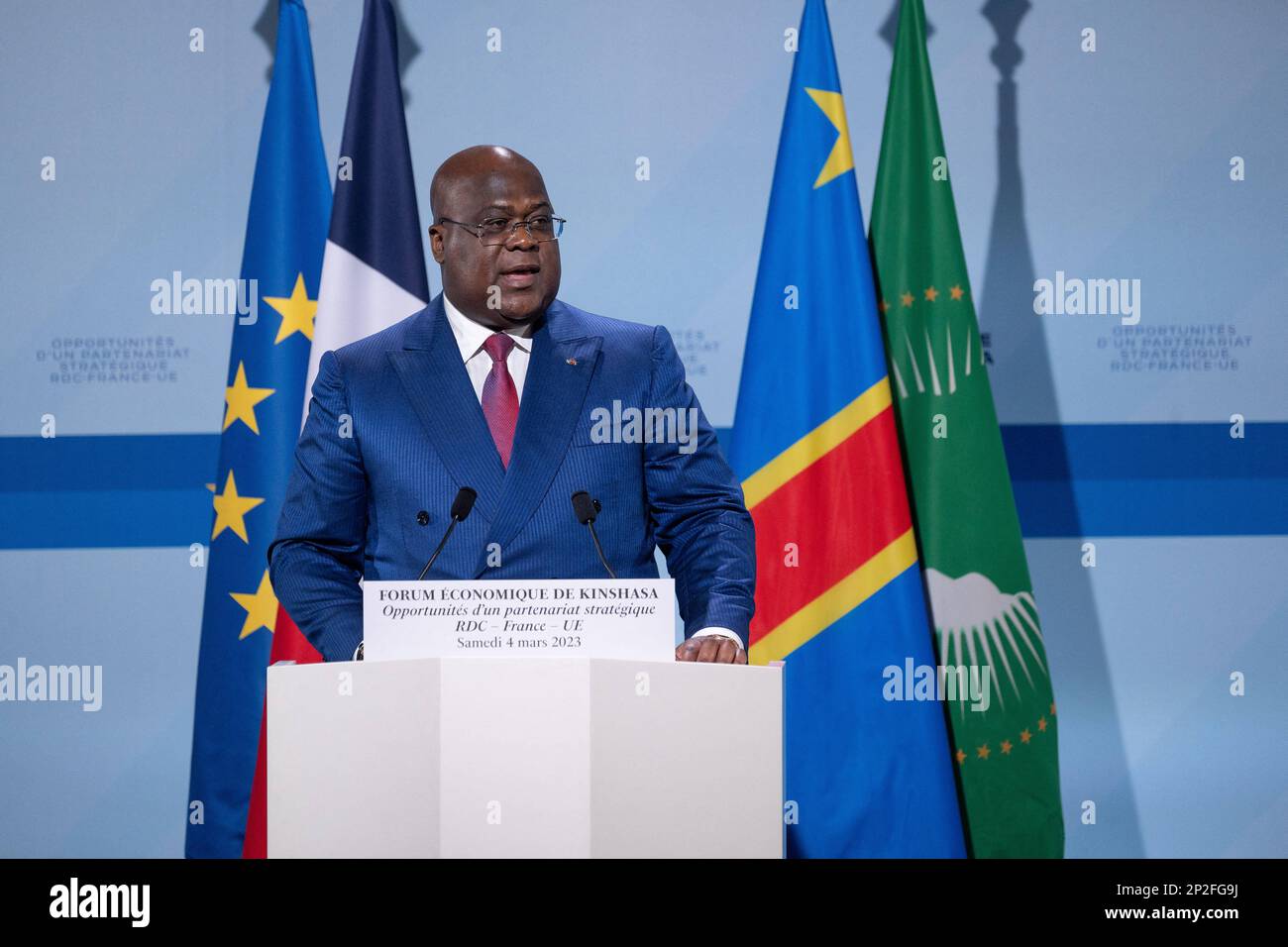 Kinshasa, Democratic Republic of Congo. 4th Mar 2023. French President