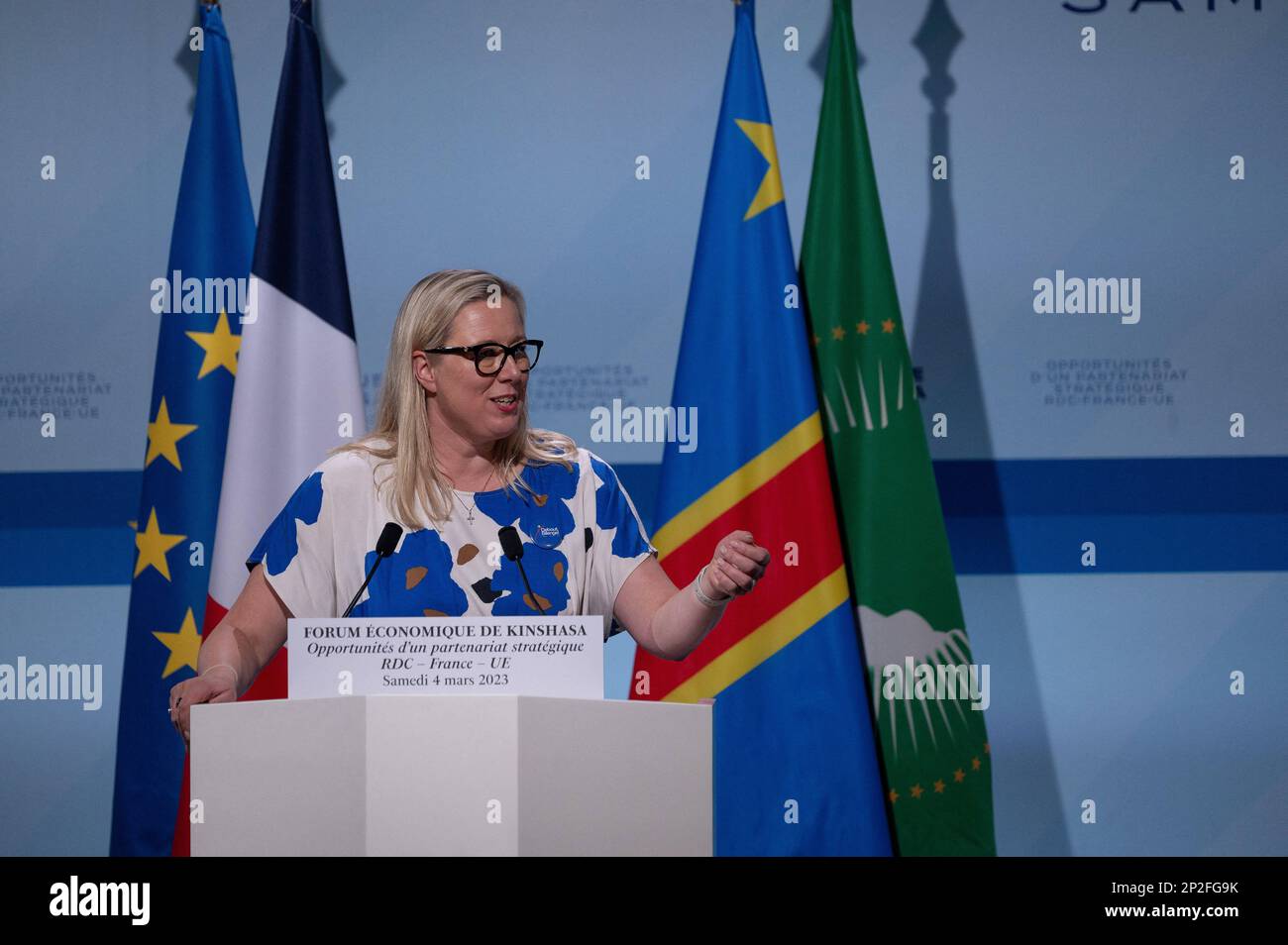 Kinshasa, Democratic Republic of Congo. 4th Mar 2023. Jutta Urpilainen