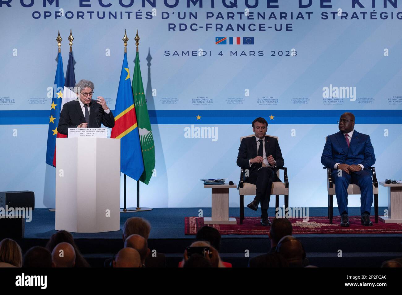 Kinshasa, Democratic Republic of Congo. 4th Mar 2023. Thierry Breton