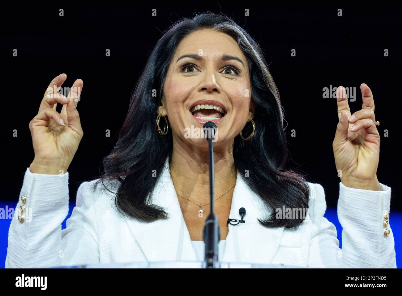 Former Hawaii Rep. Tulsi Gabbard speaks at the Conservative Political ...