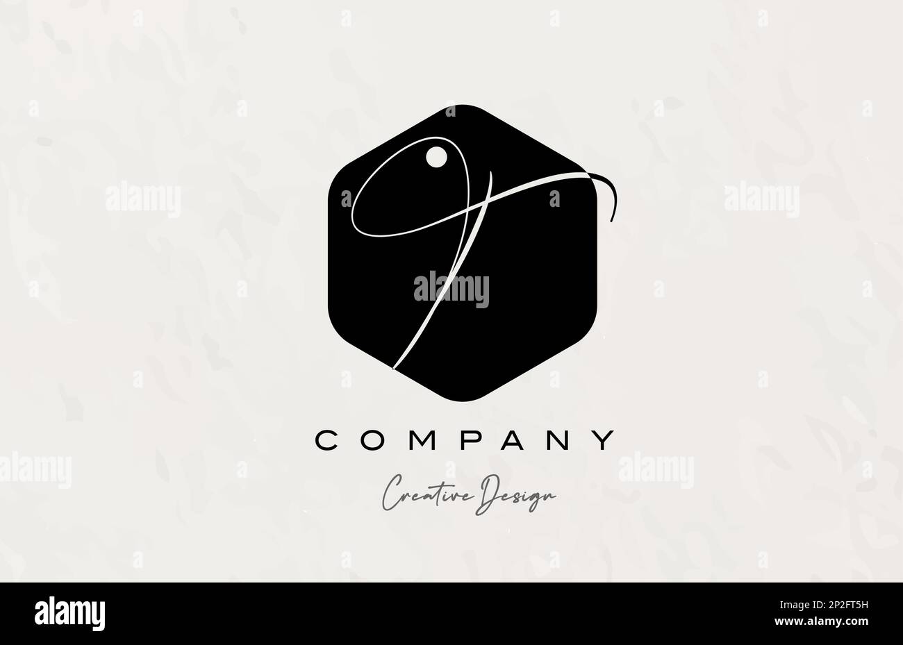 black and white polygon T alphabet letter logo icon design with dot and ...