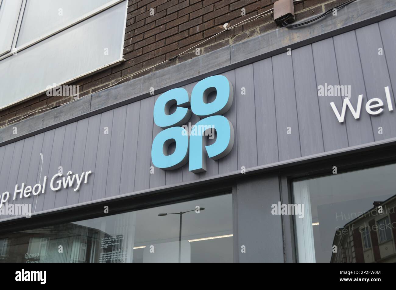 4th March 2023, Swansea, Wales, United Kingdom. Co-op Food Store on Gower Road. Stock Photo