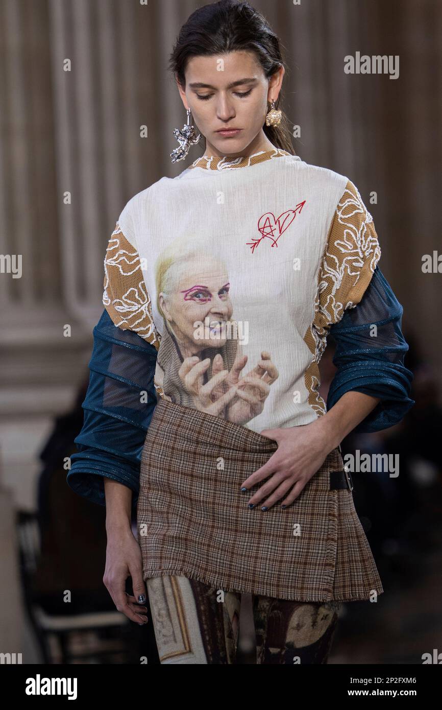 A Model Wears A Creation As Part Of The Vivienne Westwood Fall Winter a-model-wears-a-creation-as-part-of-the-vivienne-westwood-fall-winter
