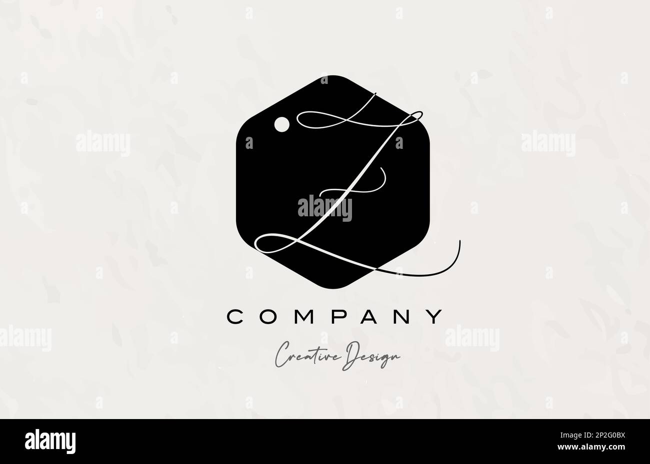 black and white polygon Z alphabet letter logo icon design with dot and ...