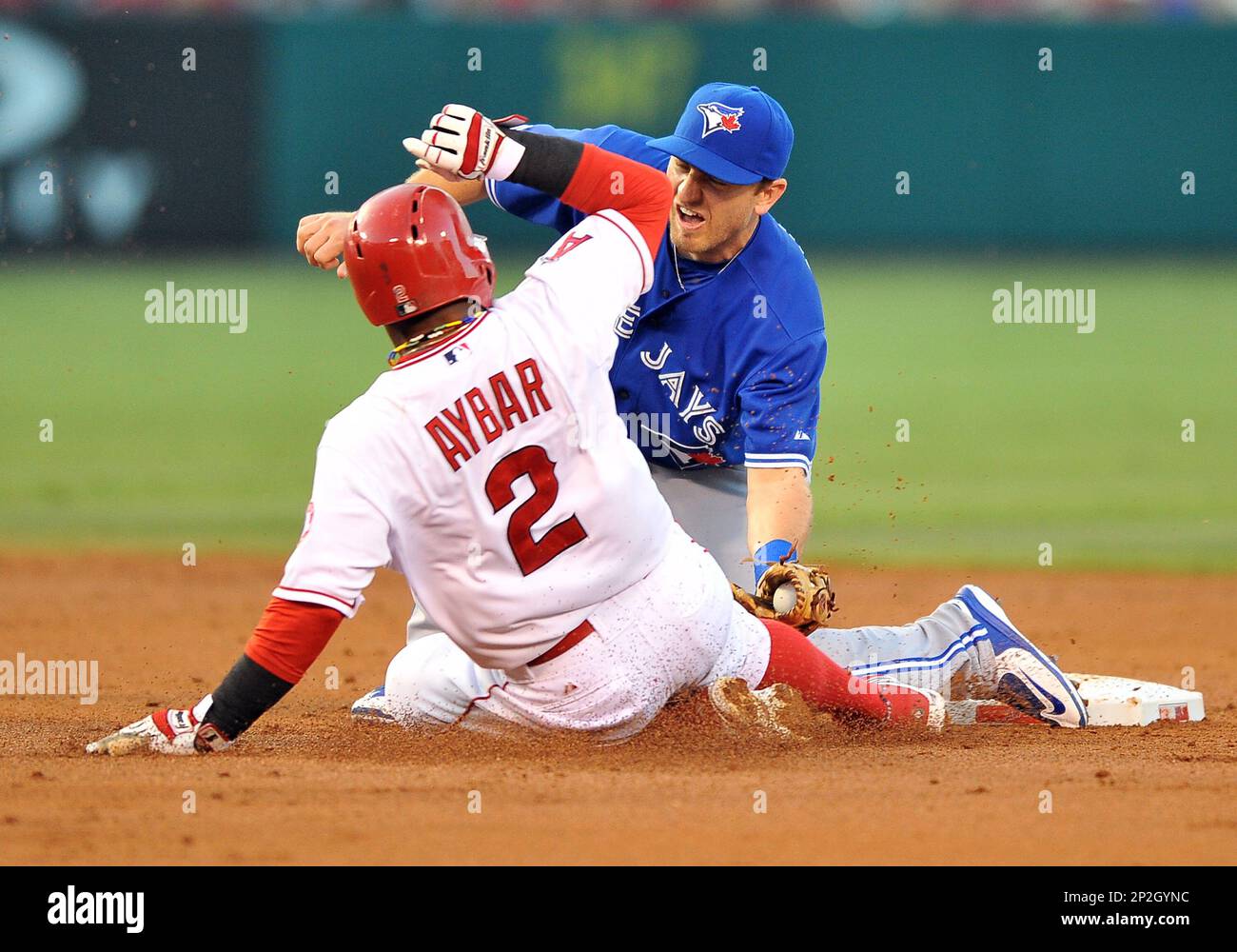 22 Aug, 2015 Los Angeles Angels of Anaheim runner (2) Erick Aybar is