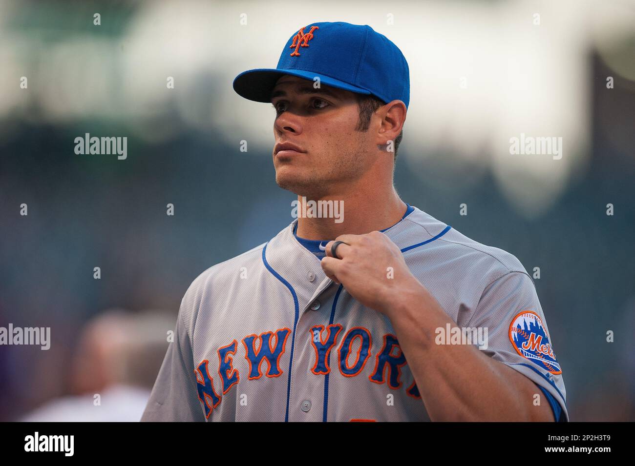 21 AUGUST 2015: New York Mets catcher Anthony Recker (20) during a