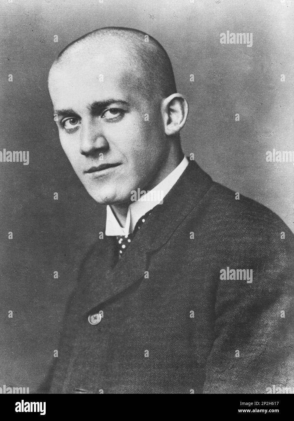 Portrait of Oskar Kokoschka (1886-1980), 1909. Private Collection. Stock Photo