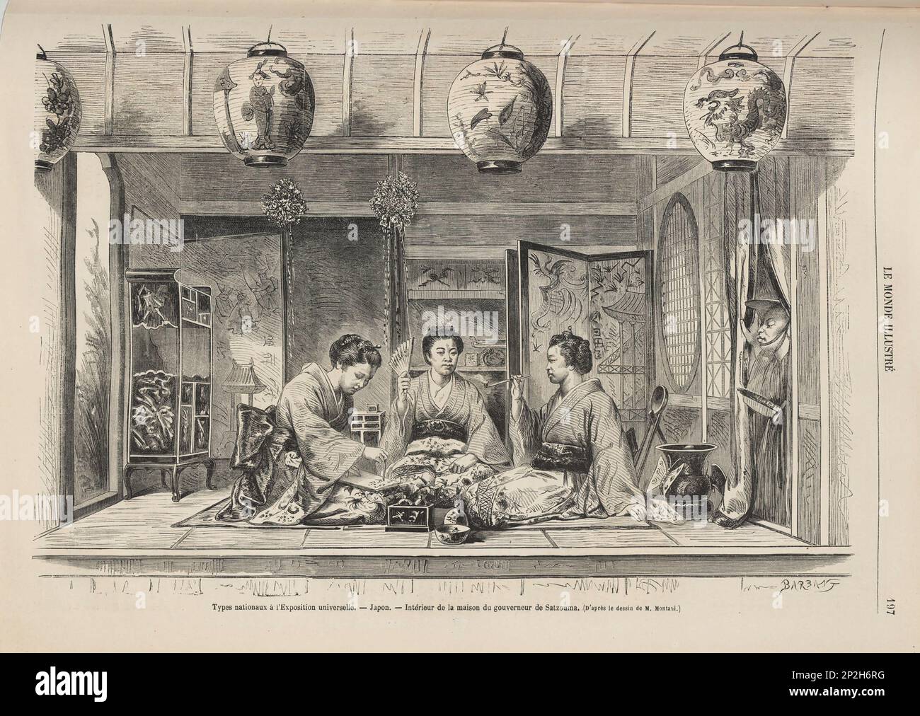 1867 paris exposition japan hi-res stock photography and images