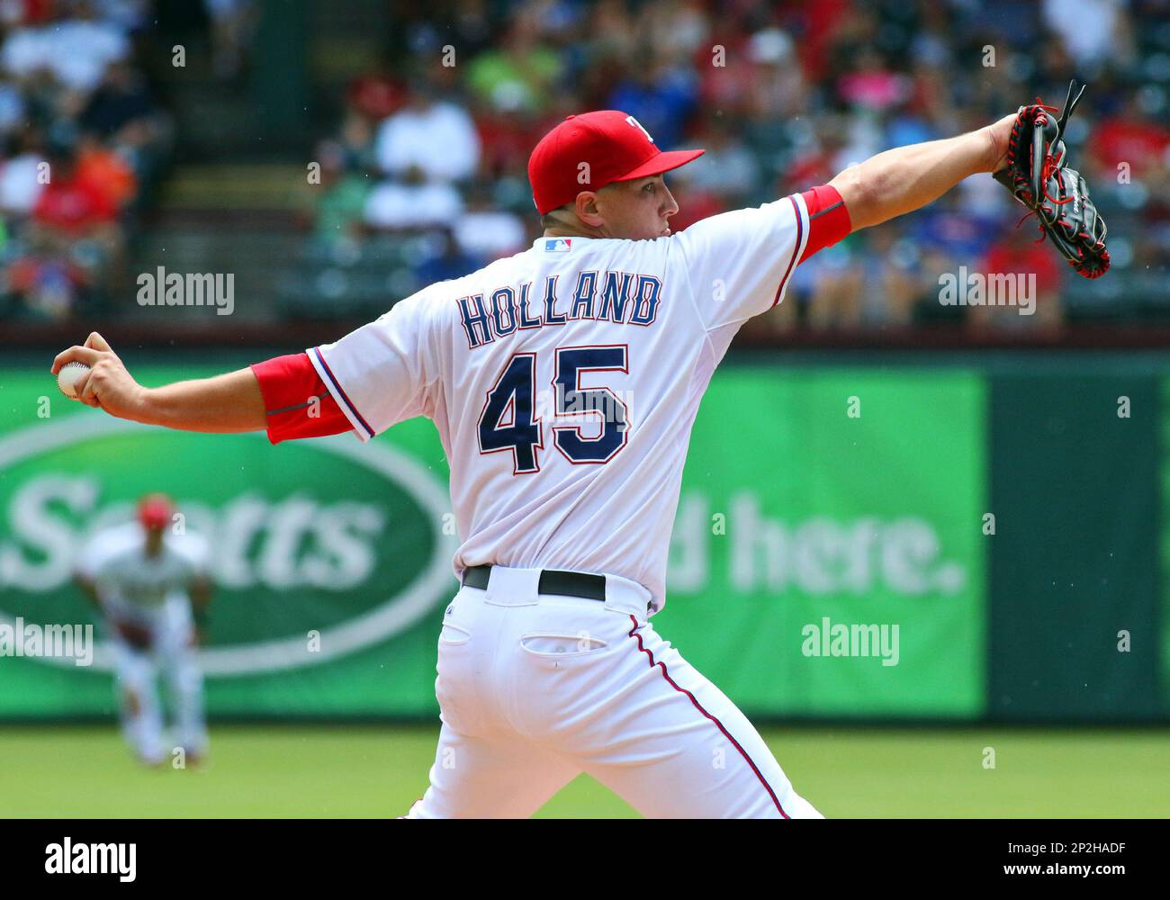 June 16th, 2017:.Texas Rangers first baseman Mike Napoli (5) during a game  between the Seattle Mariners and the Texas Rangers at Globe Life Park in  Arlington, Texas.Manny Flores/CSM Stock Photo - Alamy