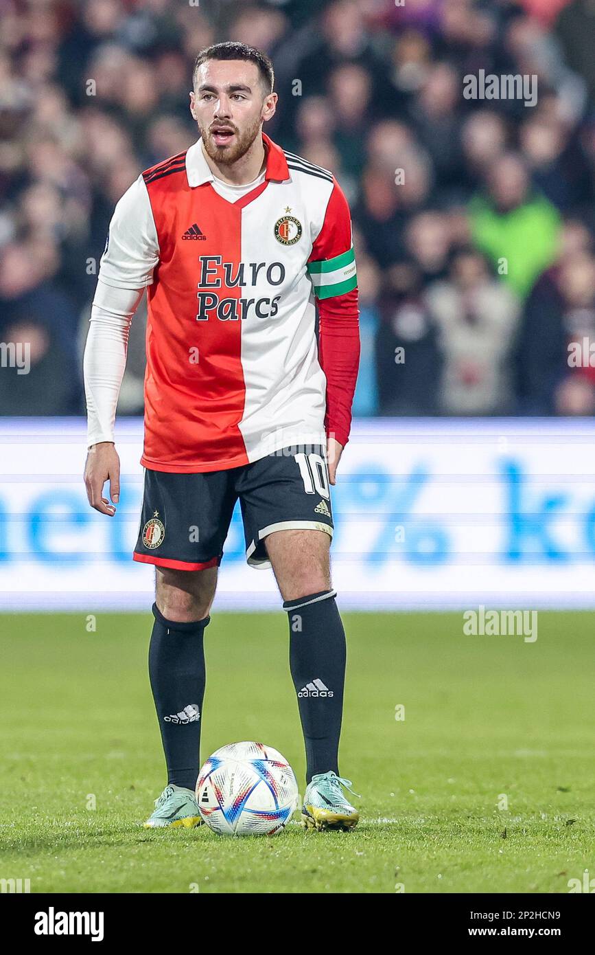 Roma Itália 2023 Orkun Kokcu Feyenoord Ação Durante Jogo Futebol —  Fotografia de Stock Editorial © m.iacobucci.tiscali.it #652409428