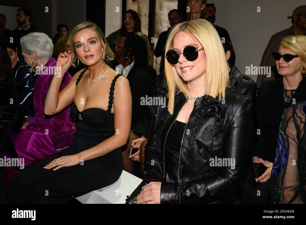 Paris, France. 04th Mar, 2023. Leah McNamara and Avril Lavigne attend