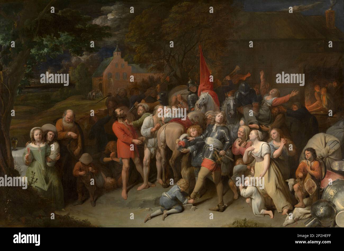 Plundering Soldiers , 16551660. Found in the collection of the Royal