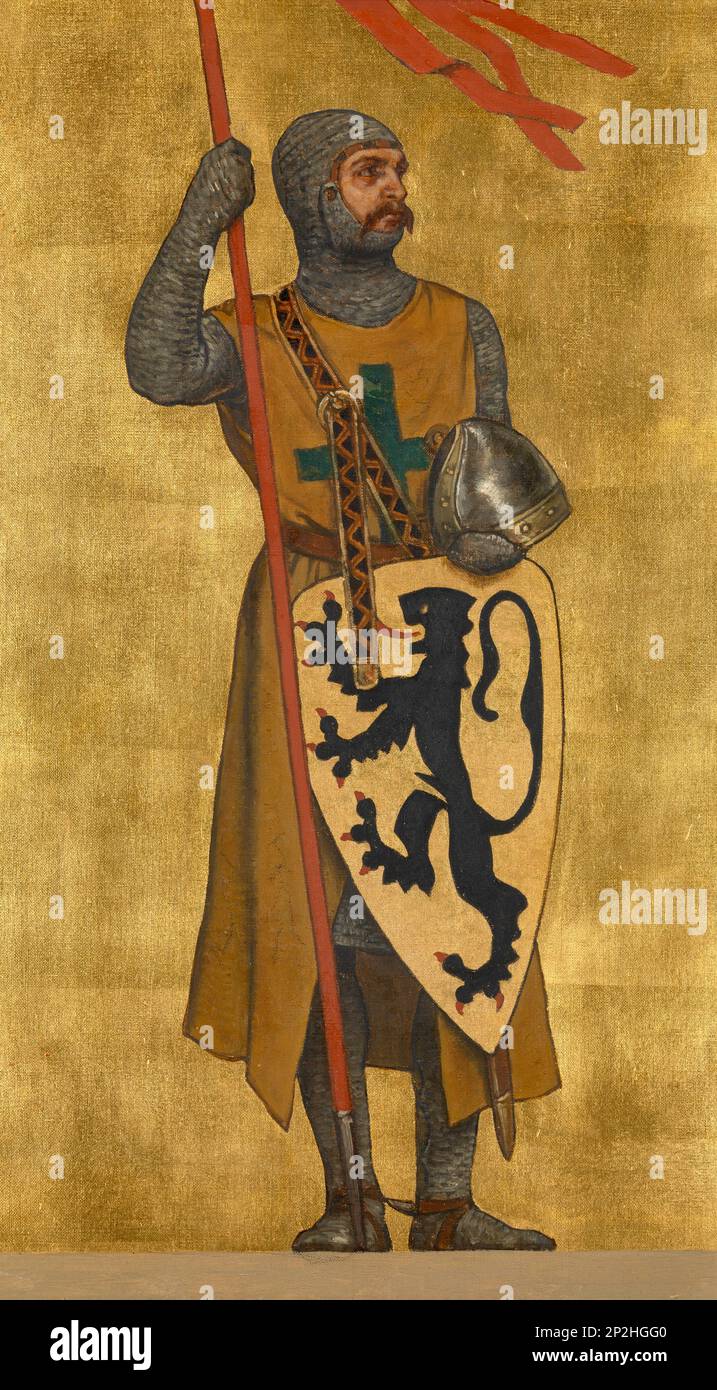 Philip I (1143-1191), Count of Flanders, 1889. Found in the collection of the Royal Museum of Fine Arts, Antwerp. Stock Photo