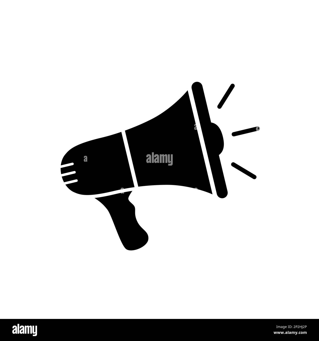 Speaker icon. Loud announce. Loudspeaker sign. Shout in megaphone