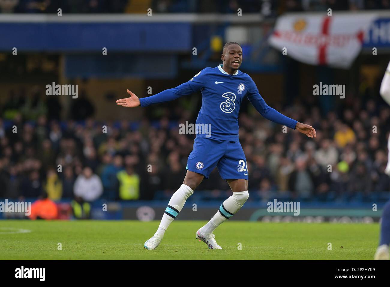 London, UK. 04th Mar, 2023. London UK 4th March 2023Denis Zakaria of Chelsea during the Chelsea vs Leeds United Premier League match at Stamford Bridge London Credit: MARTIN DALTON/Alamy Live News Stock Photo