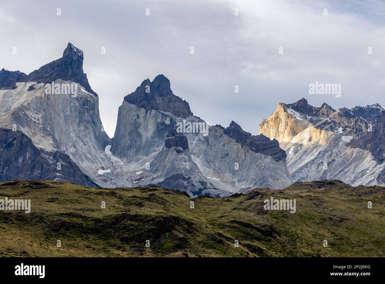 Impressive mountains of Torres del Paine National Park in Chile, Patagonia, South America Stock Photo