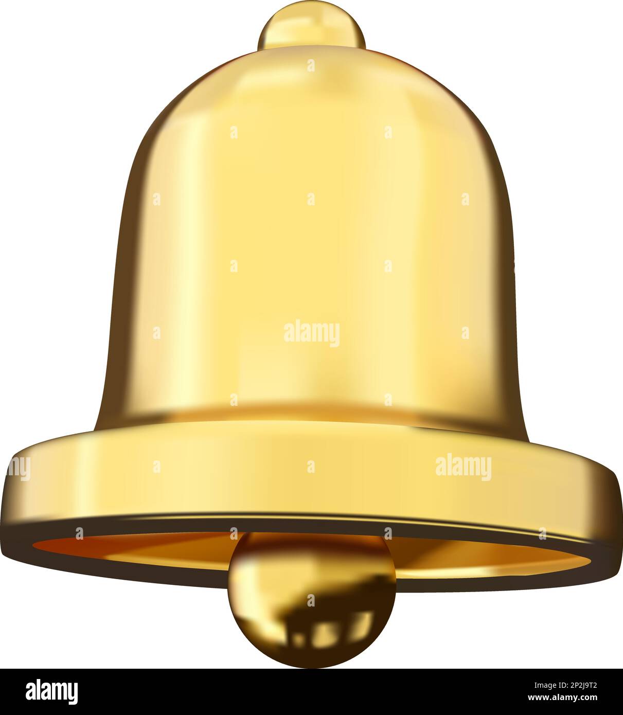 Notification message bell icon alert and alarm icon. 3d vector ...