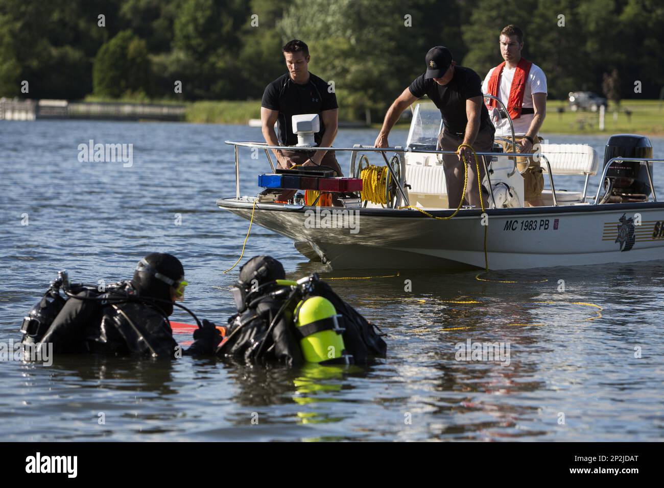 Hadley Township first responders and Lapeer County Sheriff department's