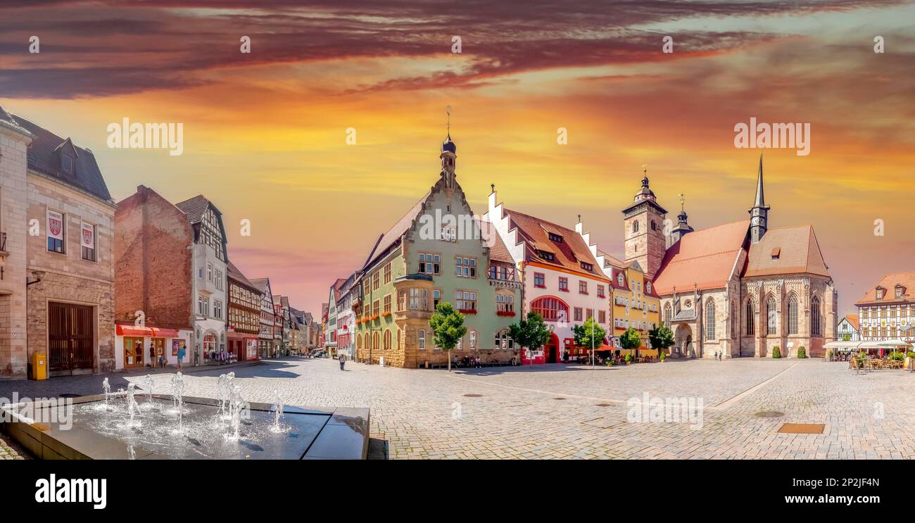 Old City of Schmalkalden, Germany Stock Photo Alamy