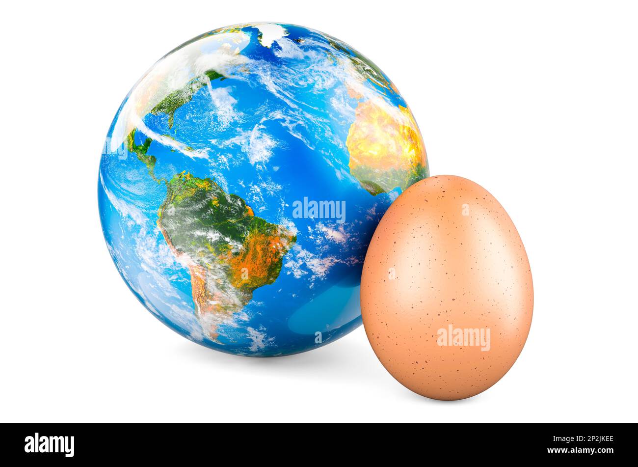 Egg with Earth Globe, 3D rendering isolated on white background Stock Photo Alamy