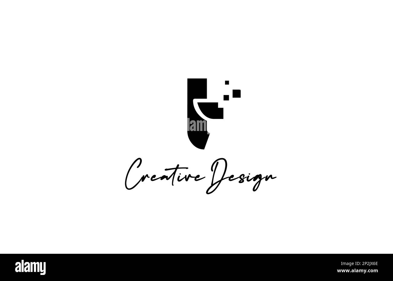black white T alphabet letter logo icon design with dots. Creative ...