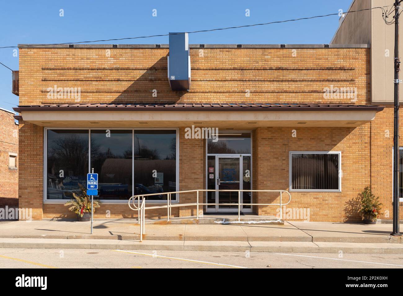 Tonica, Illinois United States March 1st, 2023 Downtown building