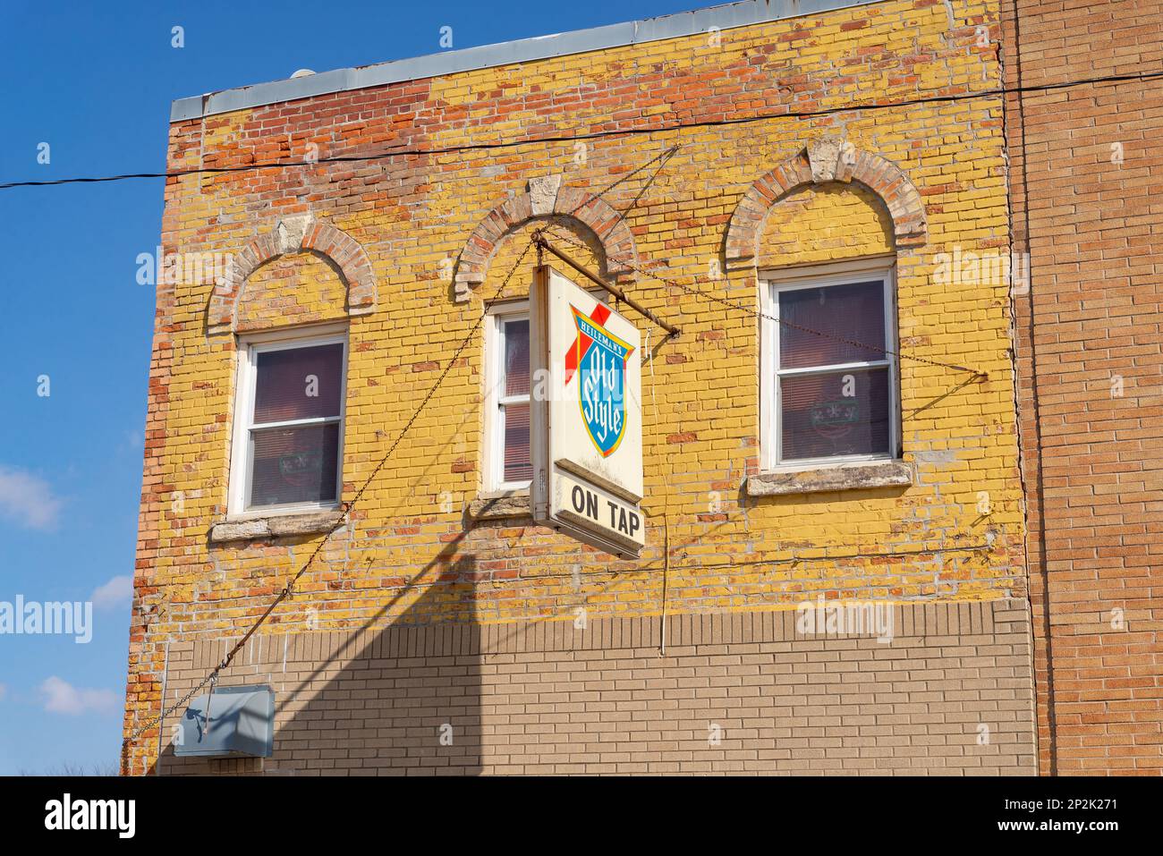 Tonica, Illinois United States March 1st, 2023 Downtown building