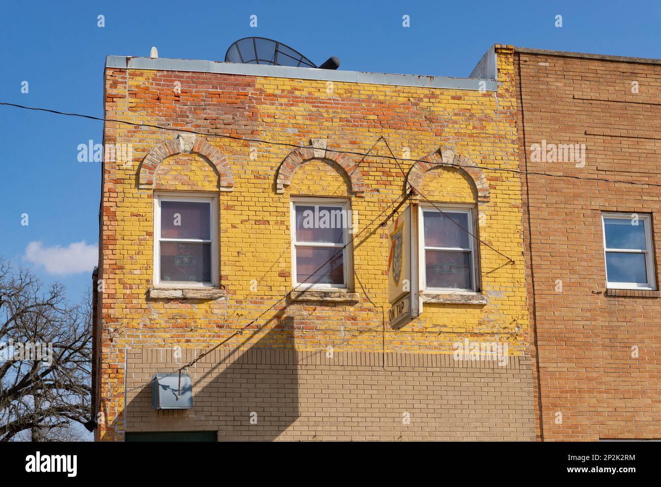 Tonica, Illinois United States March 1st, 2023 Downtown building