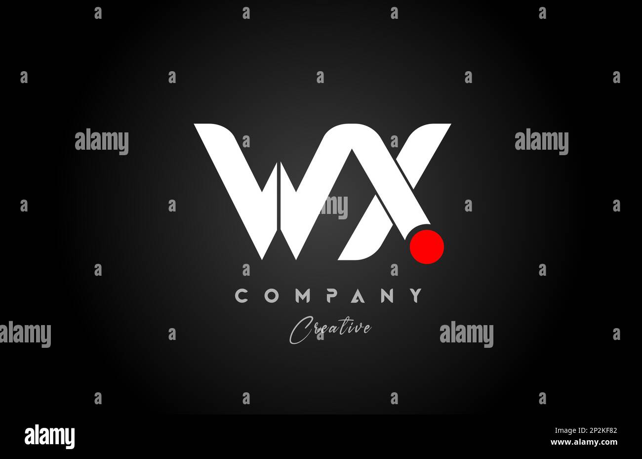 red white alphabet letter WX W X combination for company logo. Suitable as  logotype design for a business Stock Vector Image \u0026 Art - Alamy, image size:1300x929