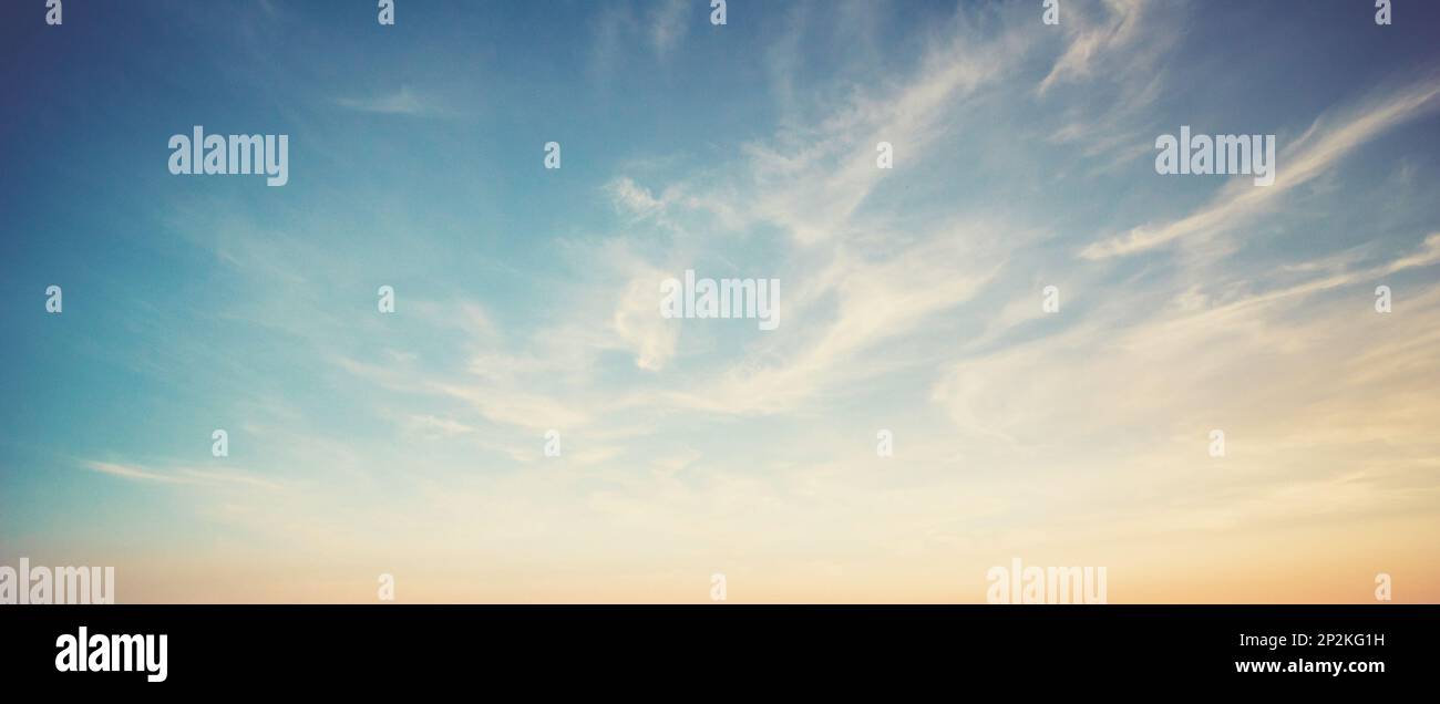 Sky and clouds summer panorama. Outdoor background Stock Photo - Alamy