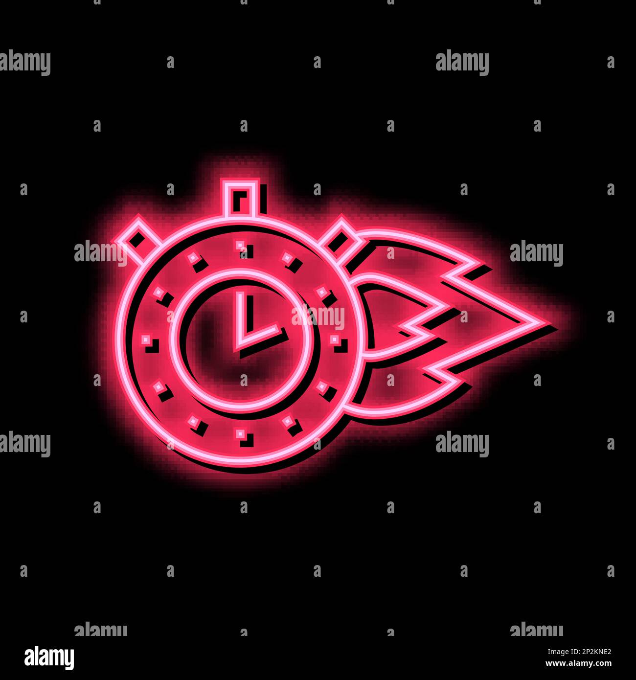 burning time stopwatch color icon vector illustration Stock Vector