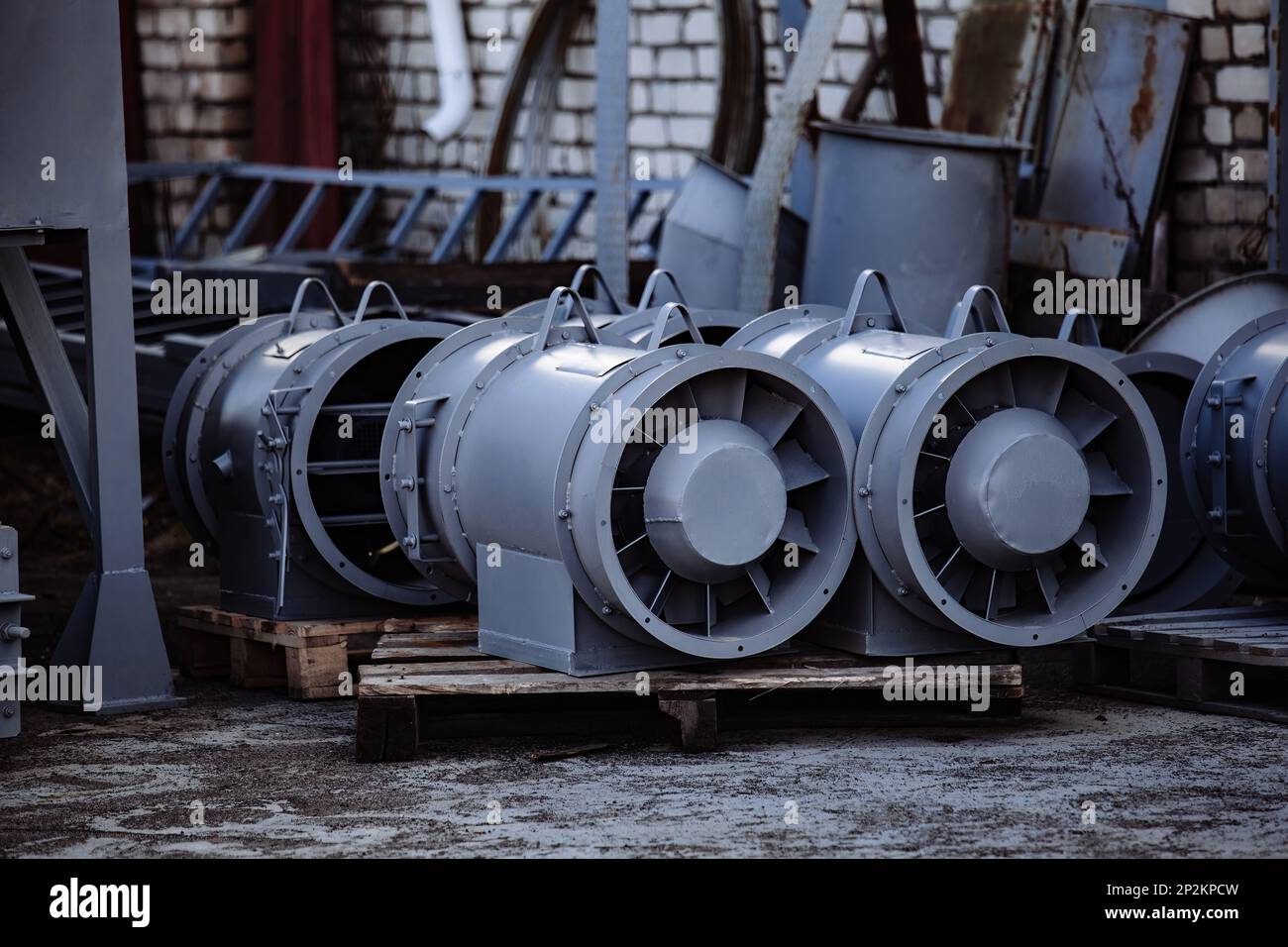 Fan production equipment. Cooling fan of condition or heating and