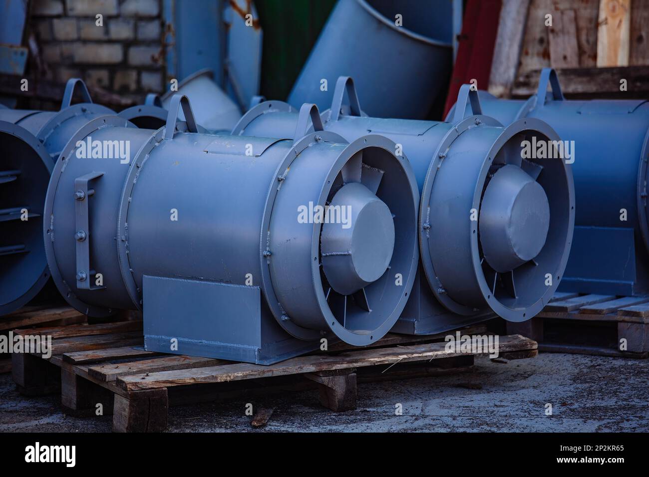 Fan production equipment. Cooling fan of condition or heating and