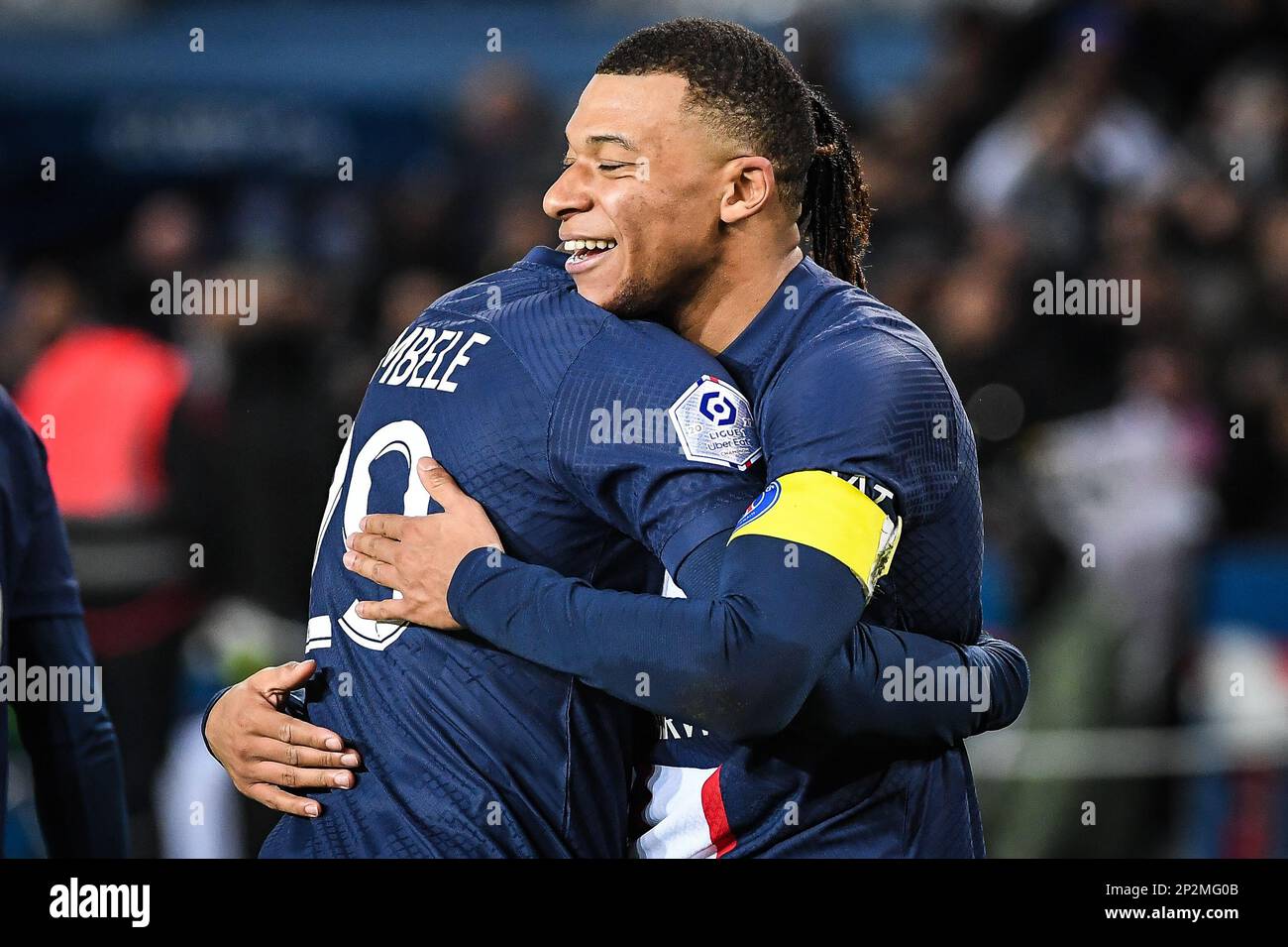 Nantes' players celebrate after a goal during the French L1 football... Fotograf