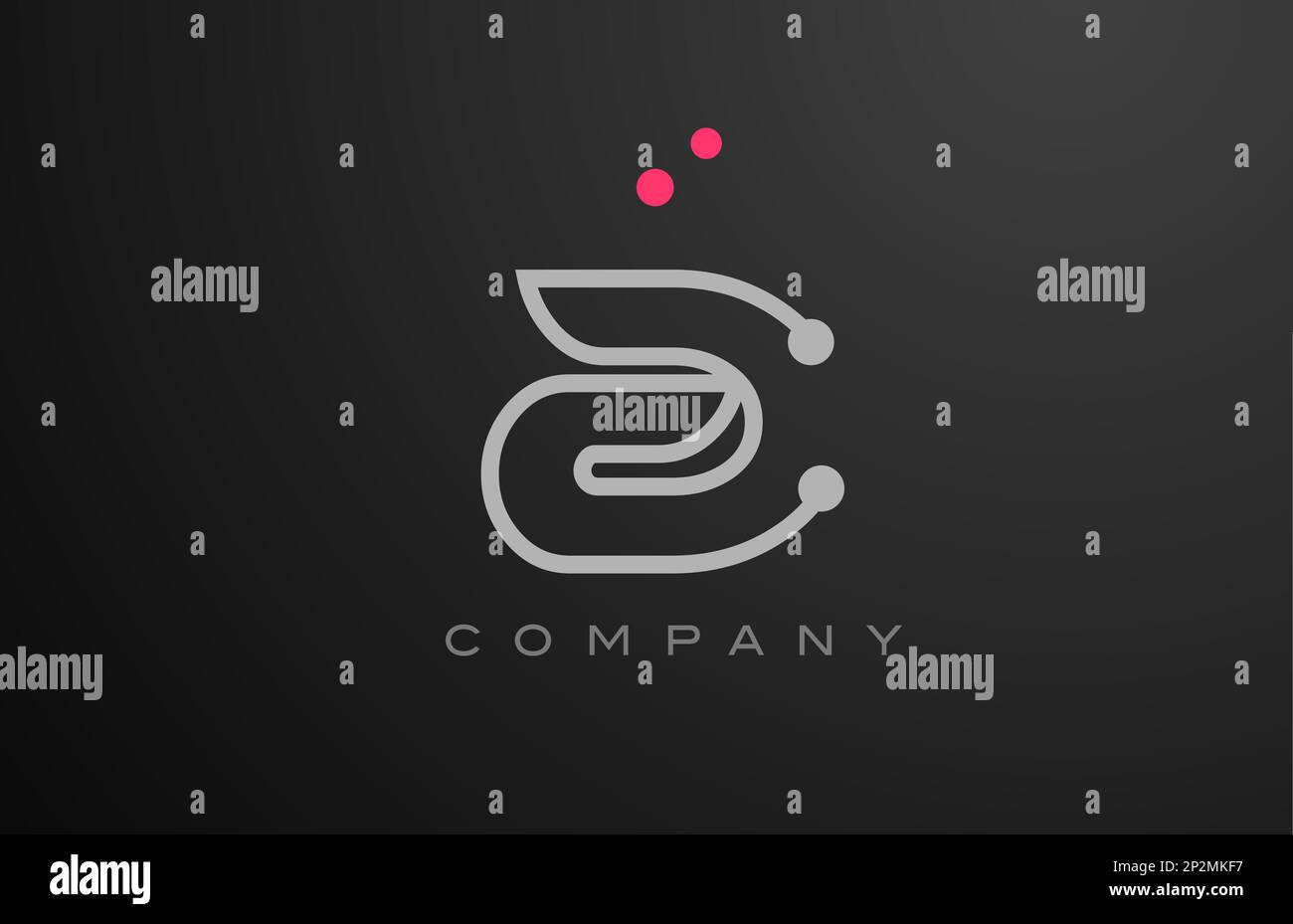 grey A alphabet letter logo icon design with pink dot. Creative ...